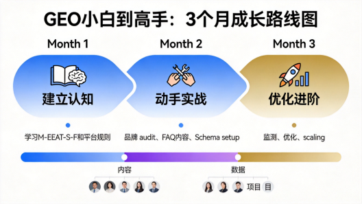 新开道：从GEO小白到高手——3个月成长路线图与团队建设指南